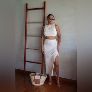 Pretty Lavish Auden Knit Set in Cream